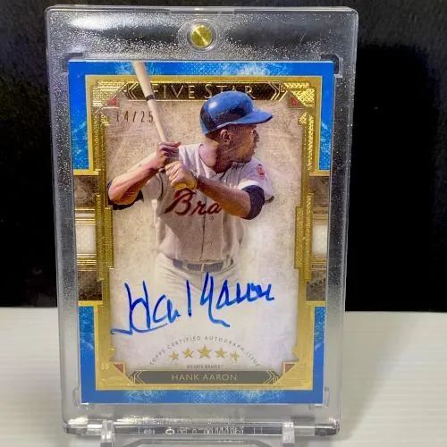 25枚限定】2018 Topps Five Star ハンク・アーロン Hank Aaron☆直筆