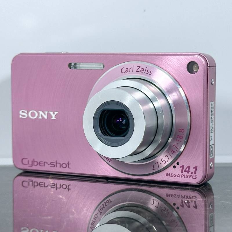 美品】SONY Cyber-shot DSC-W350 ピンク 1410万画素 Carl Zeissレンズ