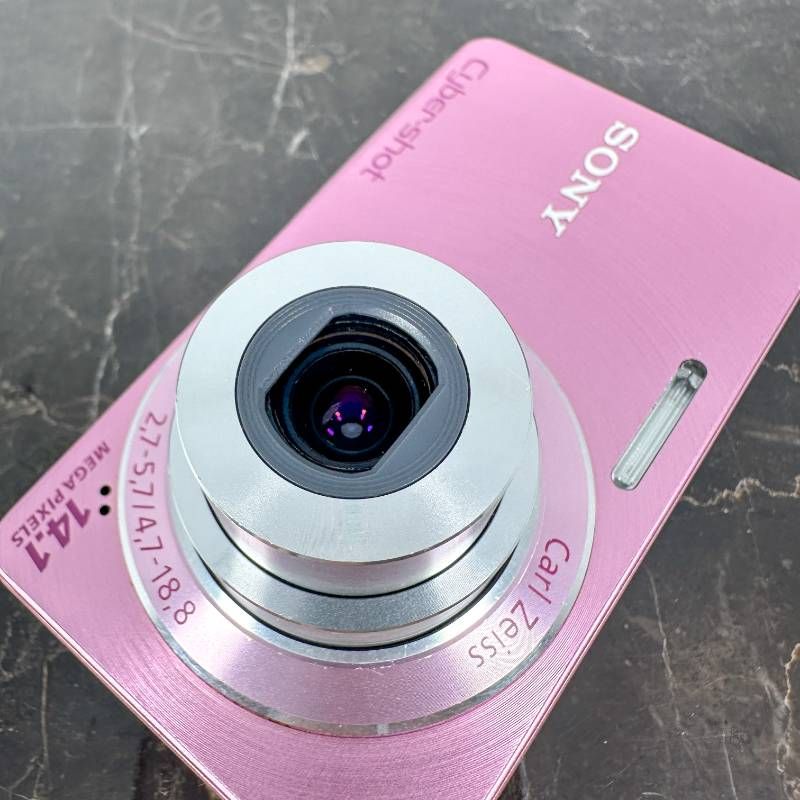 美品】SONY Cyber-shot DSC-W350 ピンク 1410万画素 Carl Zeissレンズ