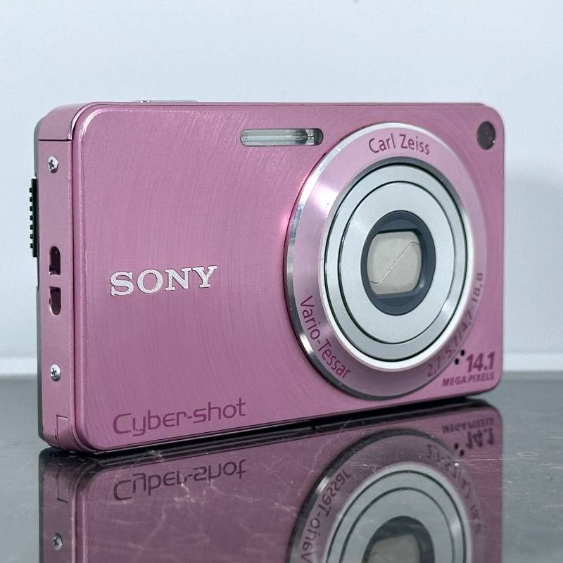 美品】SONY Cyber-shot DSC-W350 ピンク 1410万画素 Carl Zeissレンズ