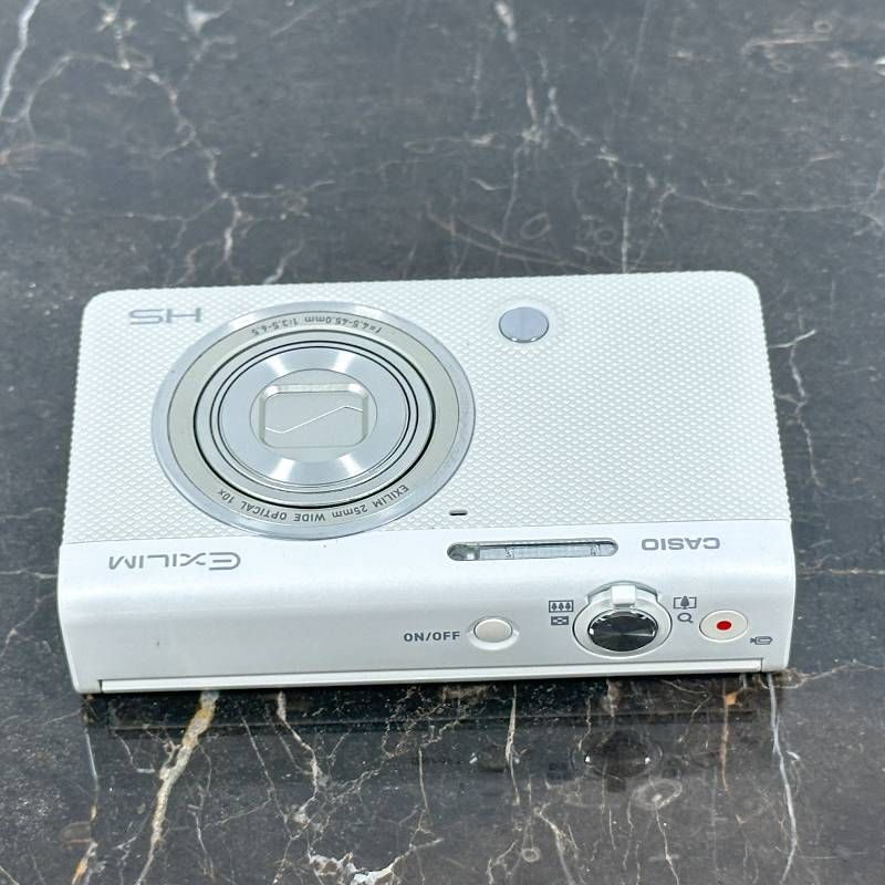 CASIO EXILIM EX-ZR70 ホワイト 1610万画素 裏面CMOS 光学10倍ズーム