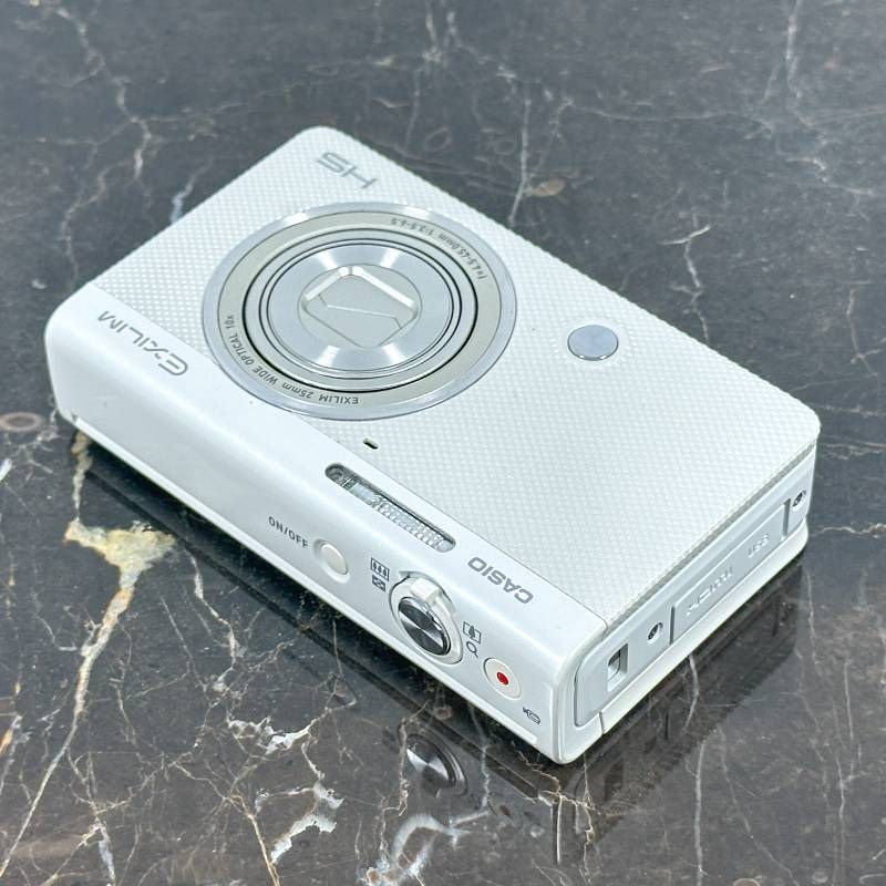 CASIO EXILIM EX-ZR70 ホワイト 1610万画素 裏面CMOS 光学10倍ズーム