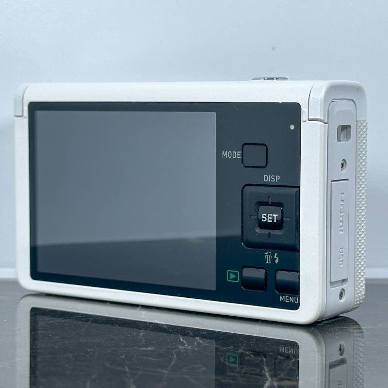 CASIO EXILIM EX-ZR70 ホワイト 1610万画素 裏面CMOS 光学10倍ズーム