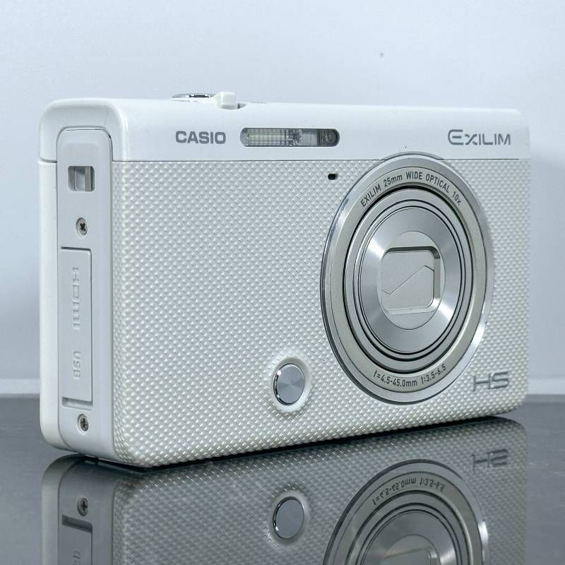 CASIO EXILIM EX-ZR70 ホワイト 1610万画素 裏面CMOS 光学10倍ズーム