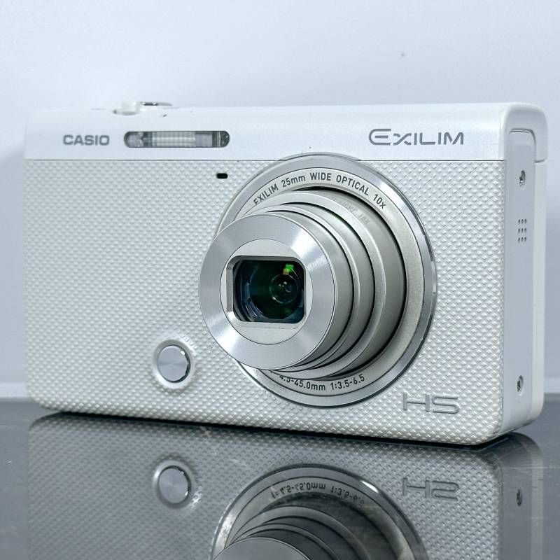 CASIO EXILIM EX-ZR70 ホワイト 1610万画素 裏面CMOS 光学10倍ズーム
