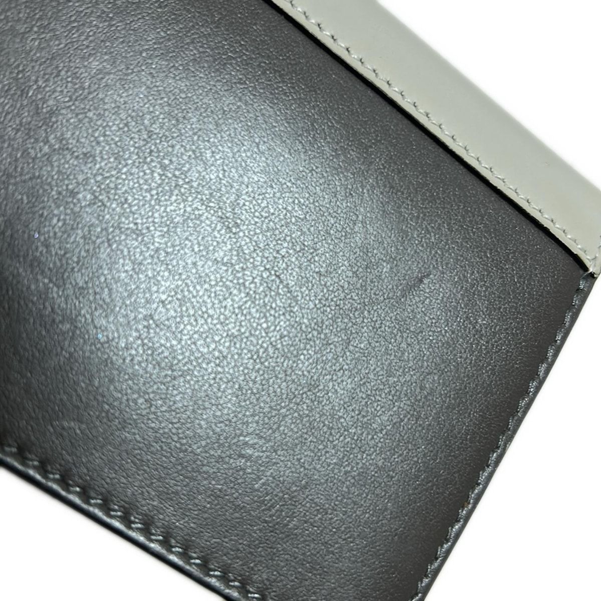 CELINE(セリーヌ) 名刺入れ - ライトグレー×ダークグレー×ブルー