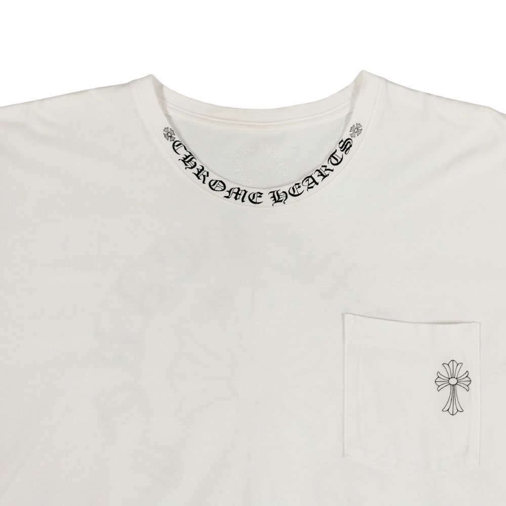 CHROME HEARTS クロムハーツ ネックロゴ クロス プリント ポケット