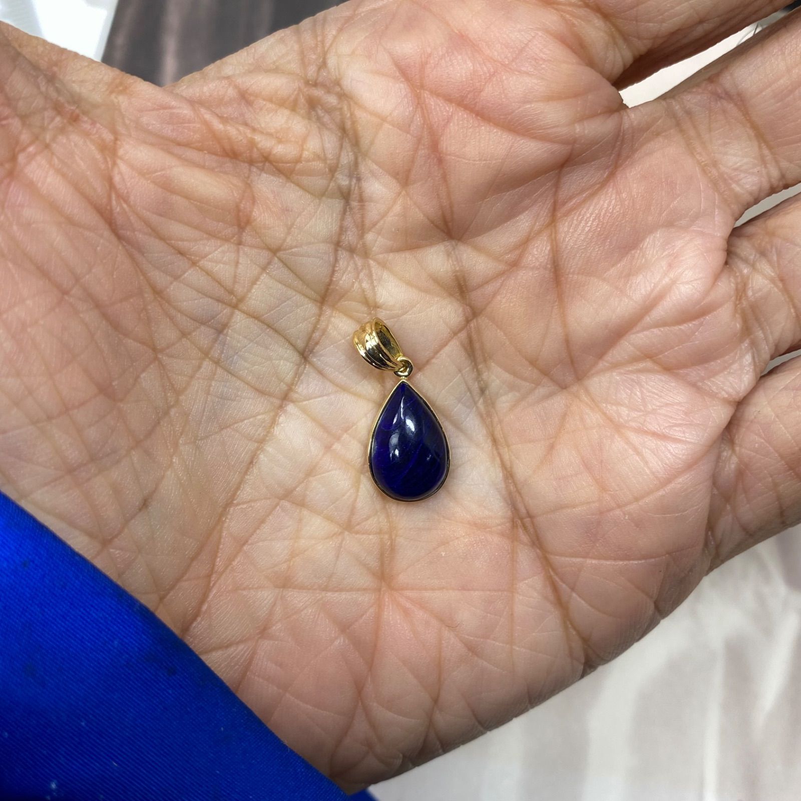 K18YG AU750 18金 アフガナイト ペンダントトップ UV変色 - メルカリ