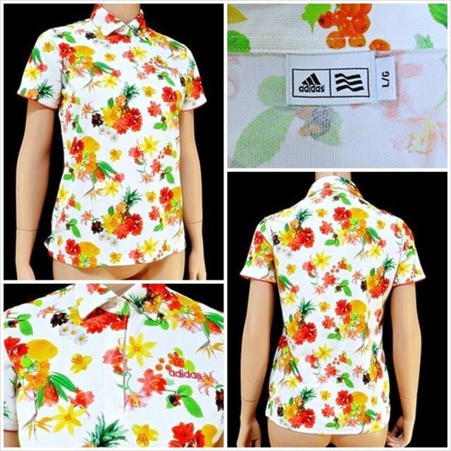 ME1-813☆//adidas/アディダス♪テーラーメイド*トロピカル柄*Lサイズ