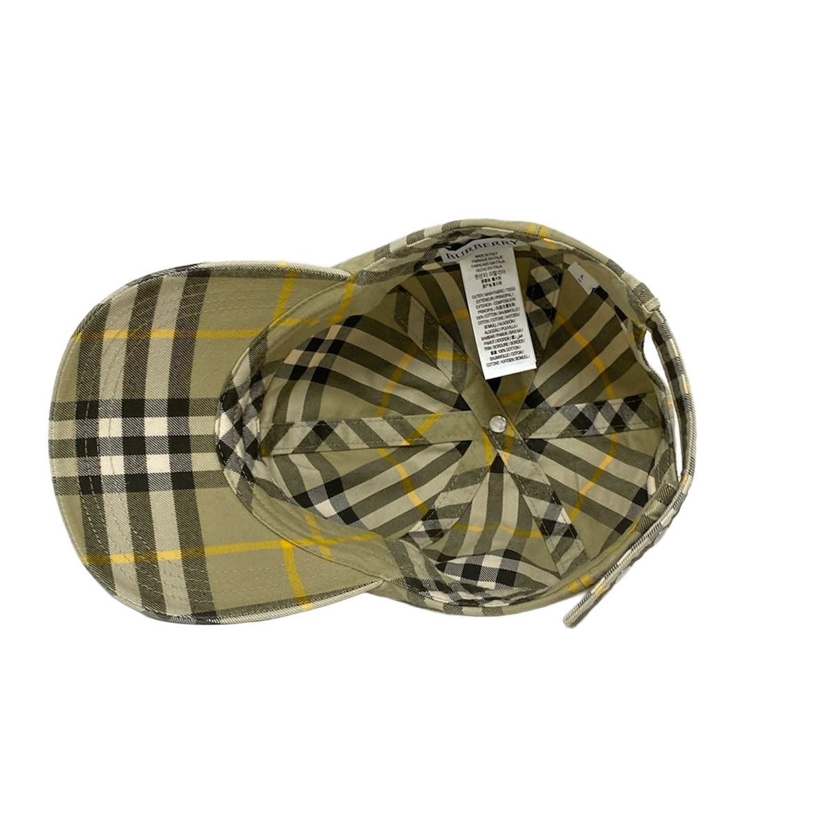 イエロー チェック柄