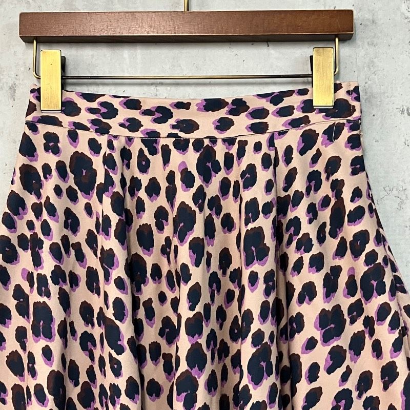 KEIZAN CO.,LTD アニマル柄フレアスカート F サイズ レオパード柄 豹柄