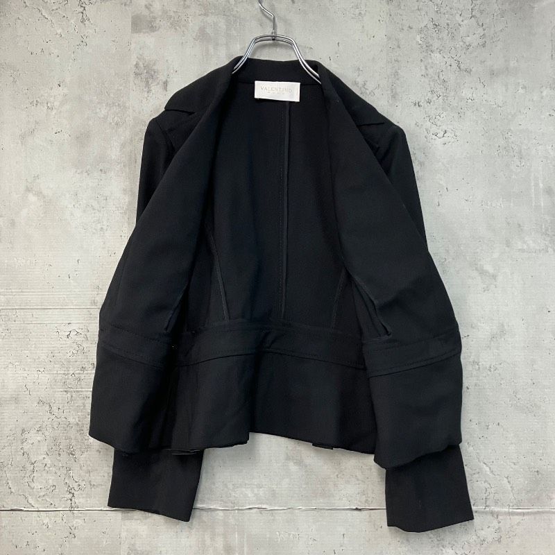 VALENTINO ROMA ヴァレンティノ ローマ 黒 ブラック ジャケット 42/6
