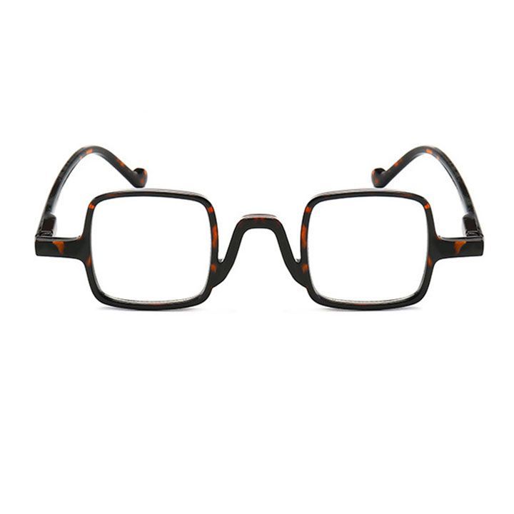 老眼鏡 +1.00 おしゃれ レトロ スクエア 型 男女兼用 シニアグラス