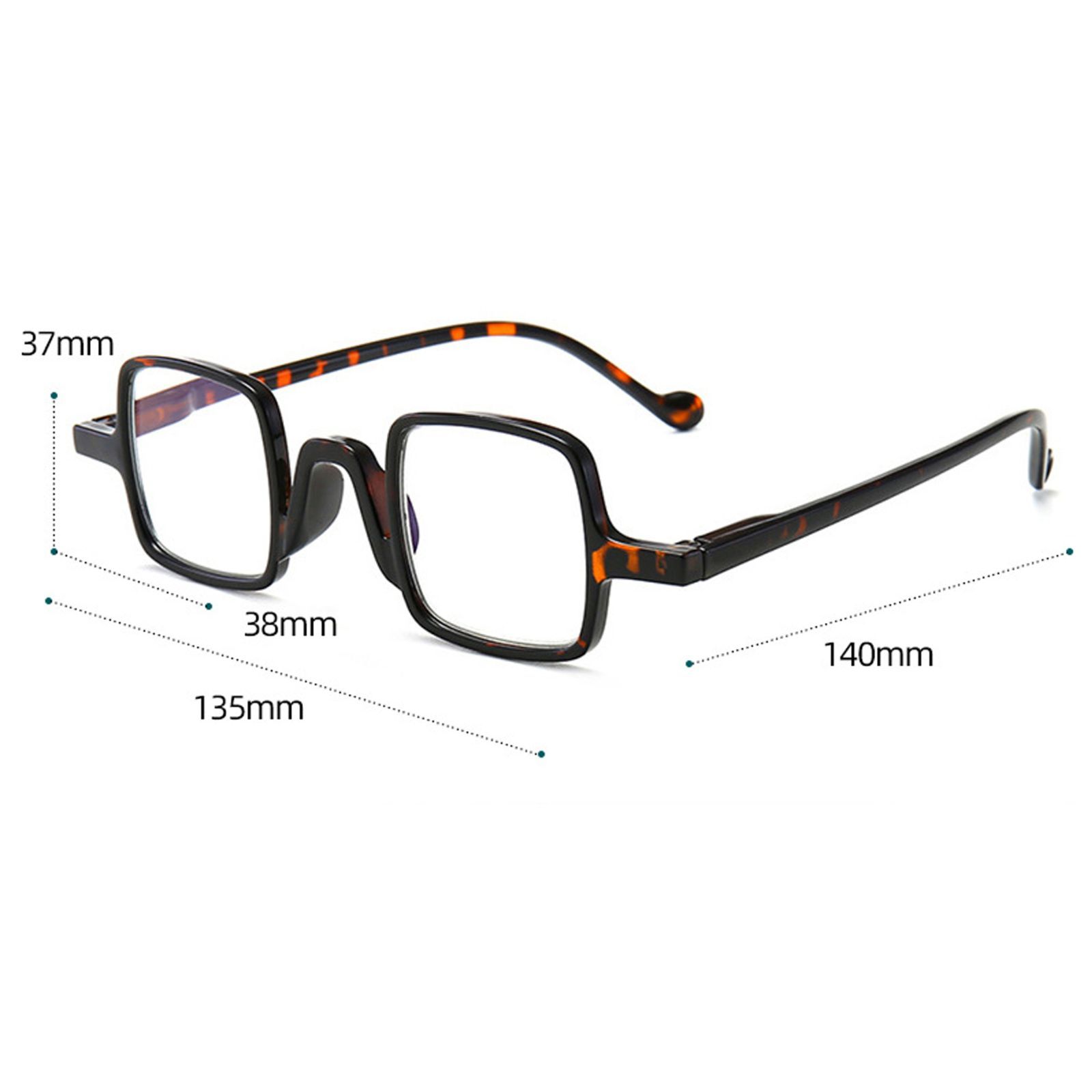 リーディンググラス +1.00 老眼鏡 老眼鏡 +1.00 おしゃれ レトロ スクエア 型 男女兼用 シニアグラス