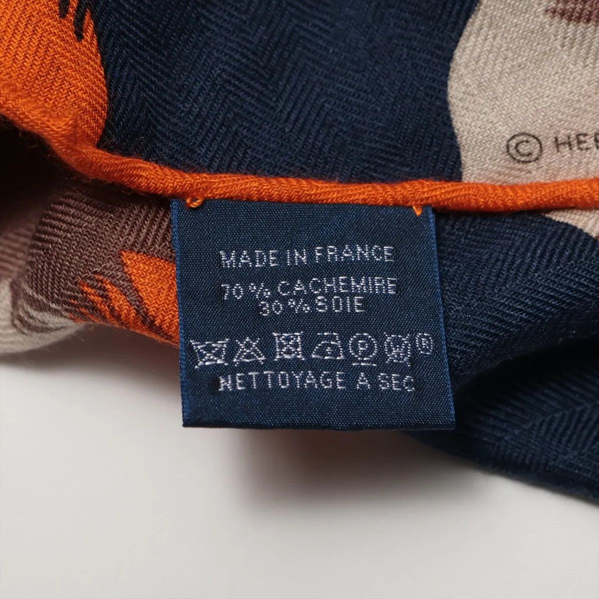 極美品 エルメス ロザンジュ 馬のカモフラージュ カシシル カシミヤ