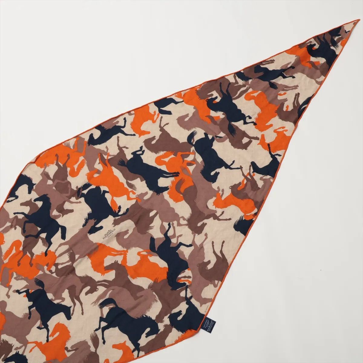 極美品 エルメス ロザンジュ 馬のカモフラージュ カシシル カシミヤ