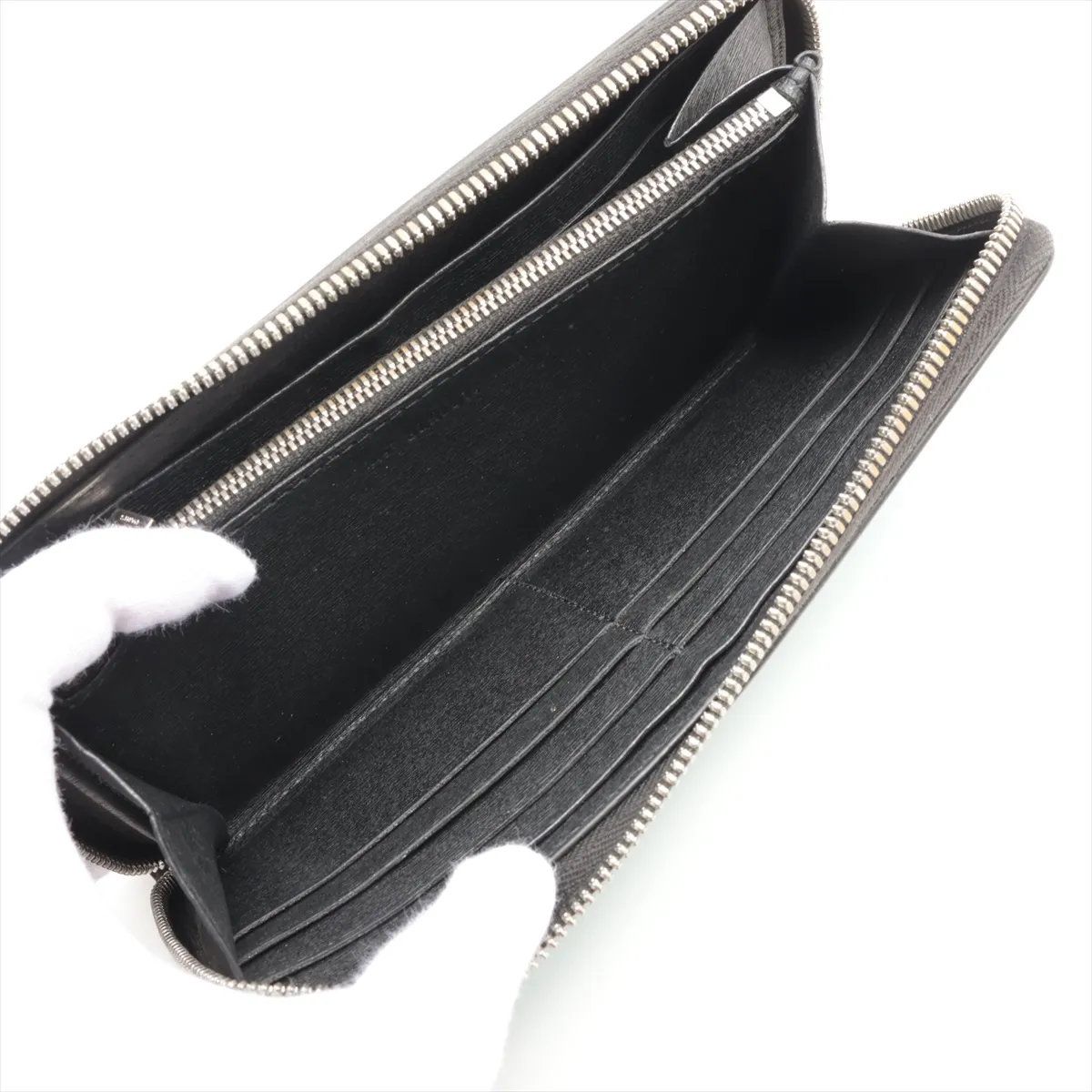 美品 ベルルッティ イタウバ カリグラフィ ブルー レザー 長財布