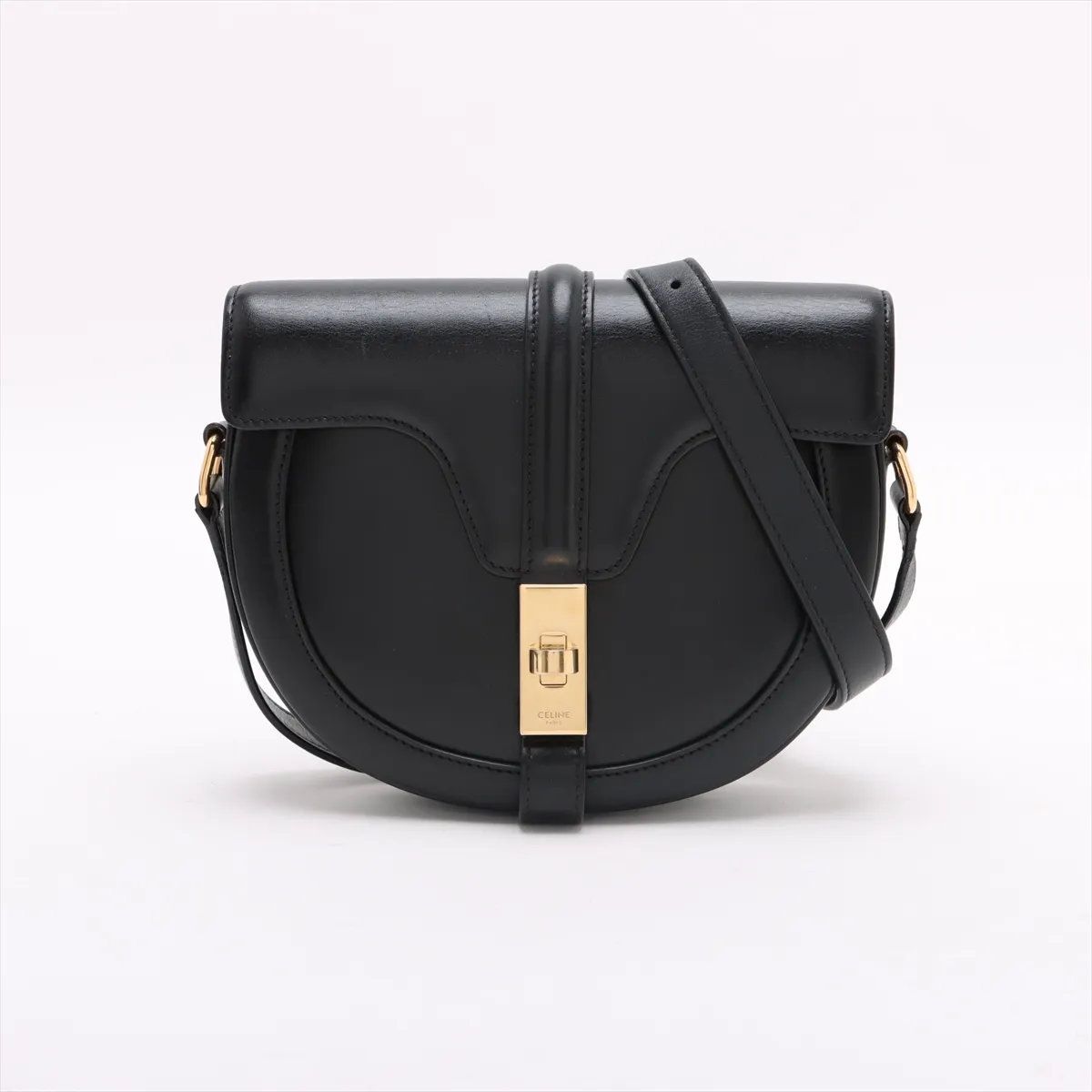 新品同様 セリーヌ ブザス セーズ 16 ミディアム レザー ショルダー