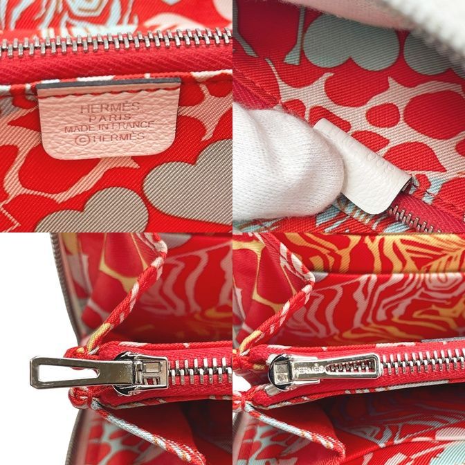 【中古】 HERMES エルメス アザップ シルクイン コンパクトウォレット エバーカラ ホワイト ニューホワイト パラジウム金具 B刻 財布  レディース メンズ  25019093 HO 中古】 HERMES エルメス アザップ シルクイン コンパクトウォレット
