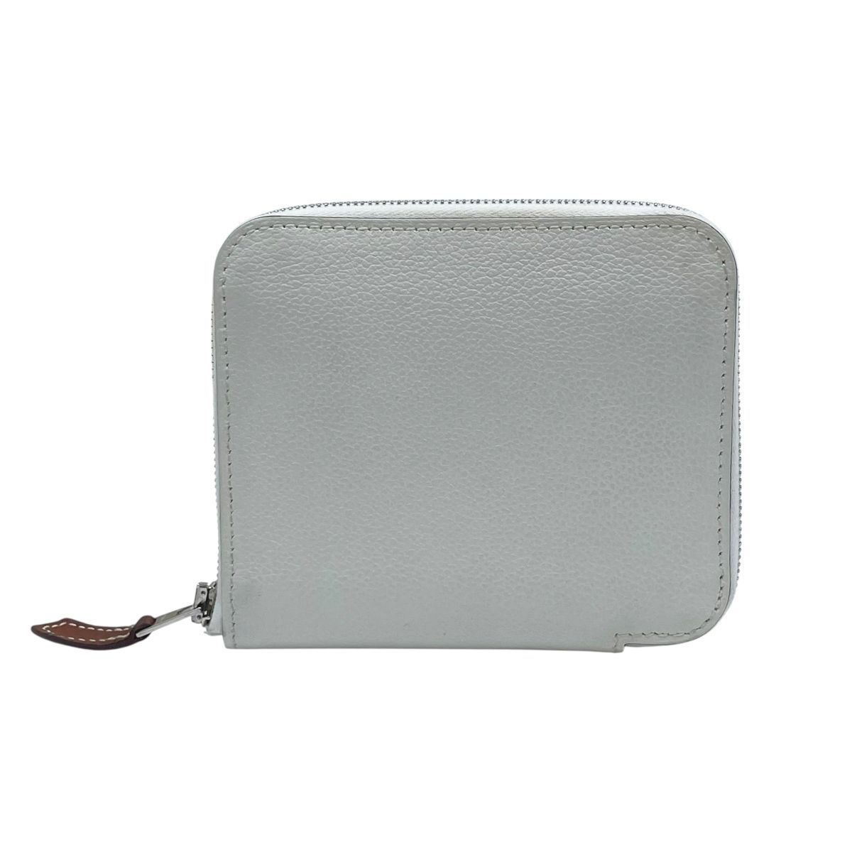 【中古】 HERMES エルメス アザップ シルクイン コンパクトウォレット エバーカラ ホワイト ニューホワイト パラジウム金具 B刻 財布  レディース メンズ  25019093 HO 中古】 HERMES エルメス アザップ シルクイン コンパクトウォレット