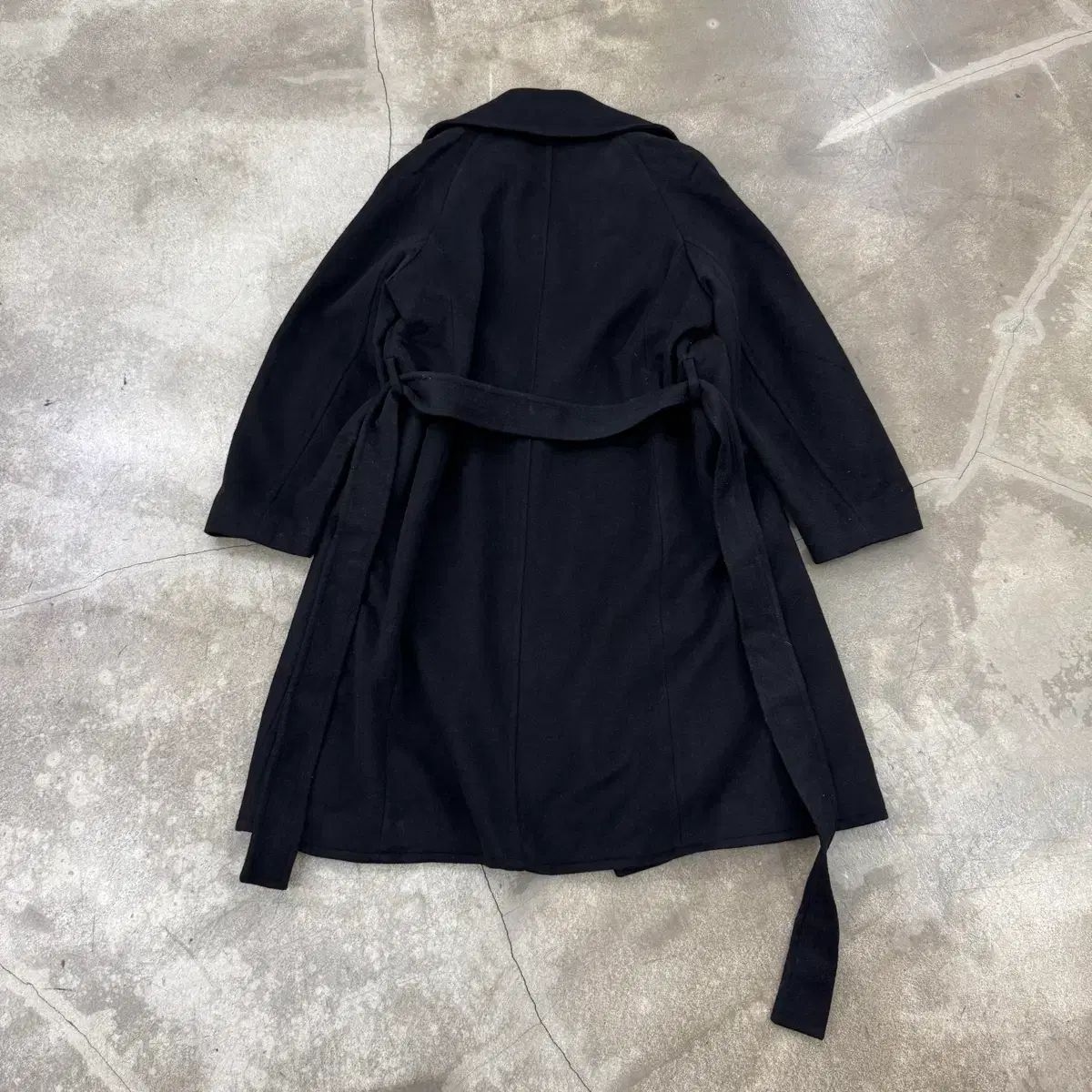 カールラガーフェルド ウール カシミア ブレンド ベルト ロングコート