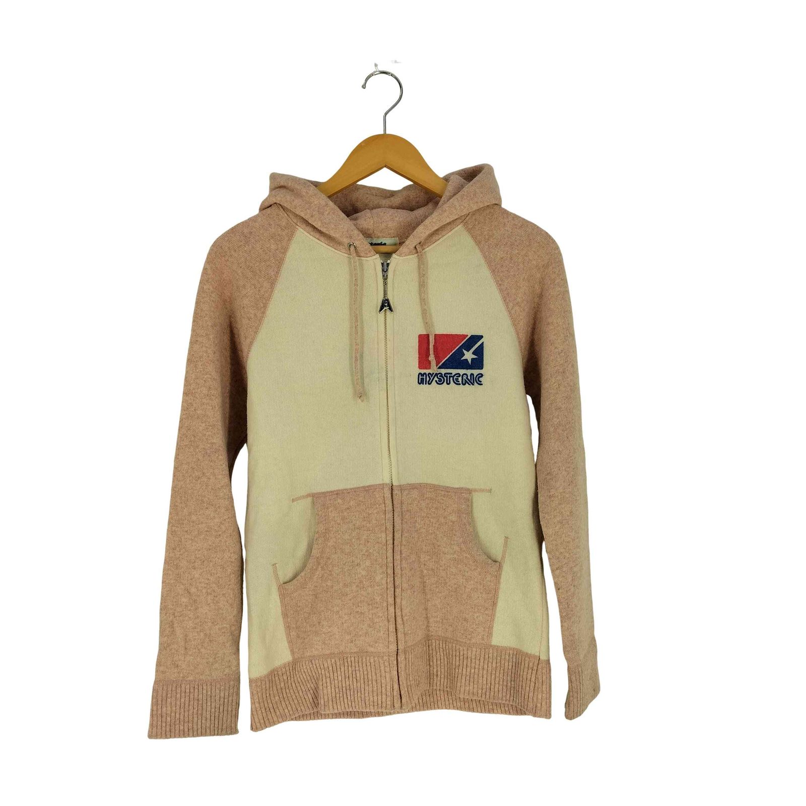 HYSTERICGLAMOUR ジップアップパーカー y2k 90s 00s ヒステリックグラマー HYSTERIC GLAMOUR 90-2000s ラメプリント ニット