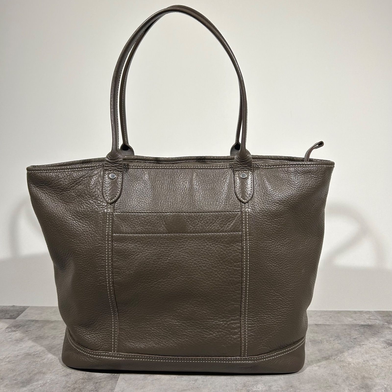 ロンシャン Longchamp オールレザー シボレザー トートバッグ 