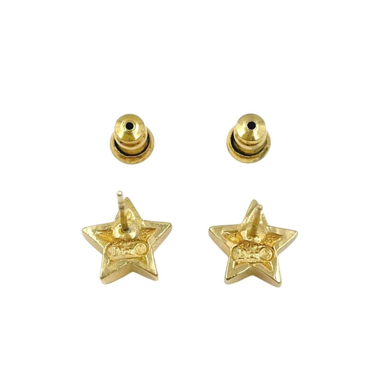 Christian セール Dior スターモチーフ 一粒ラインストーン GP