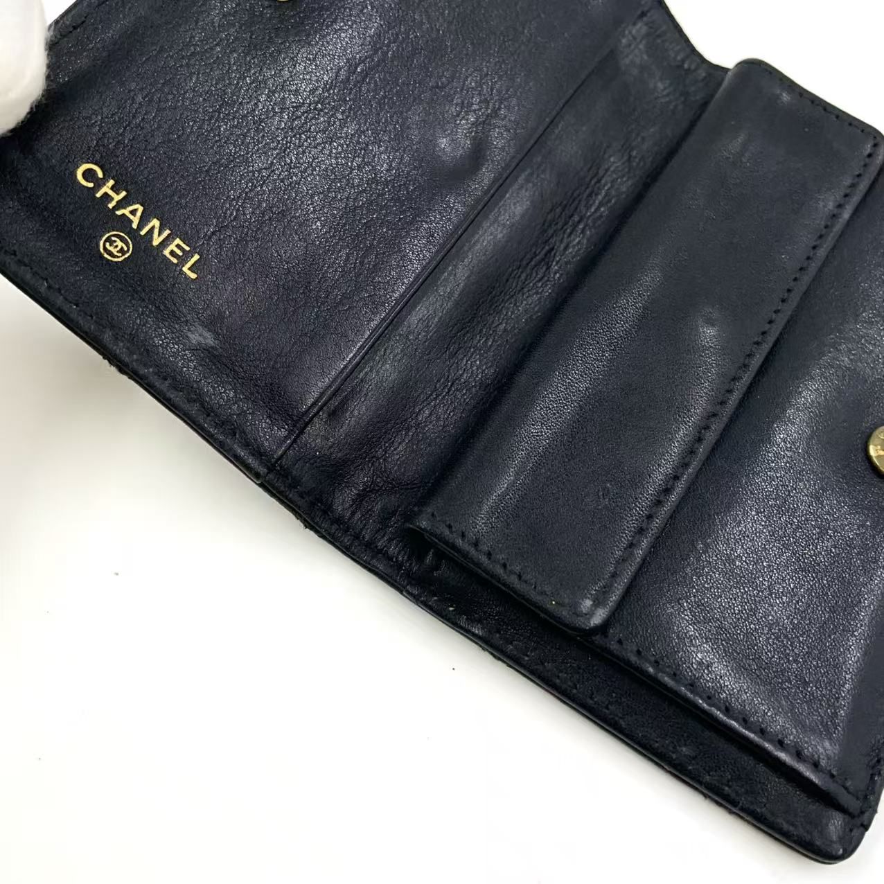 CHANEL ビコローレ ダブルステッチ シリアル番号1番台 ラムスキン