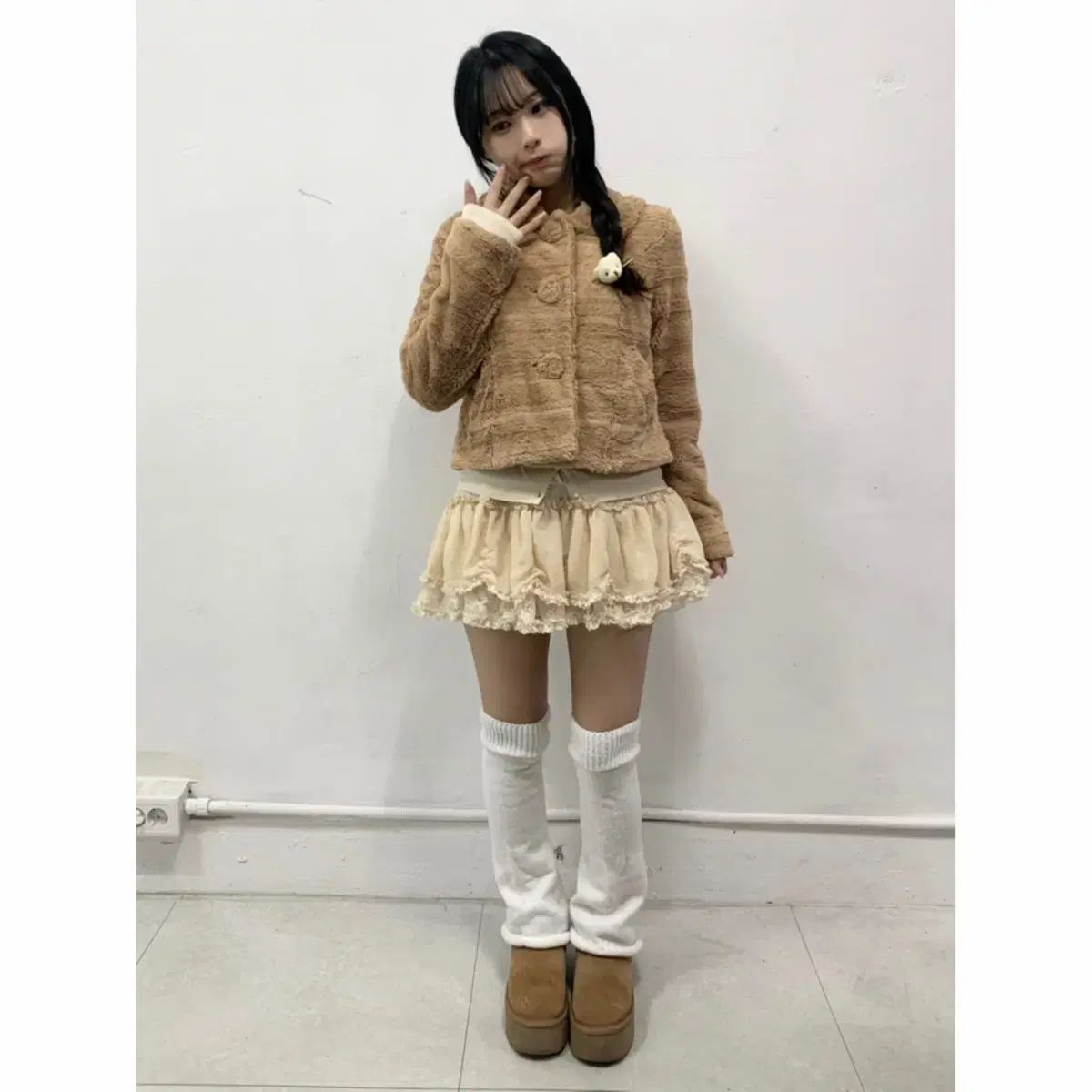 INGNI イングニ ラテギャル ぽかぽか ファー ショートコート