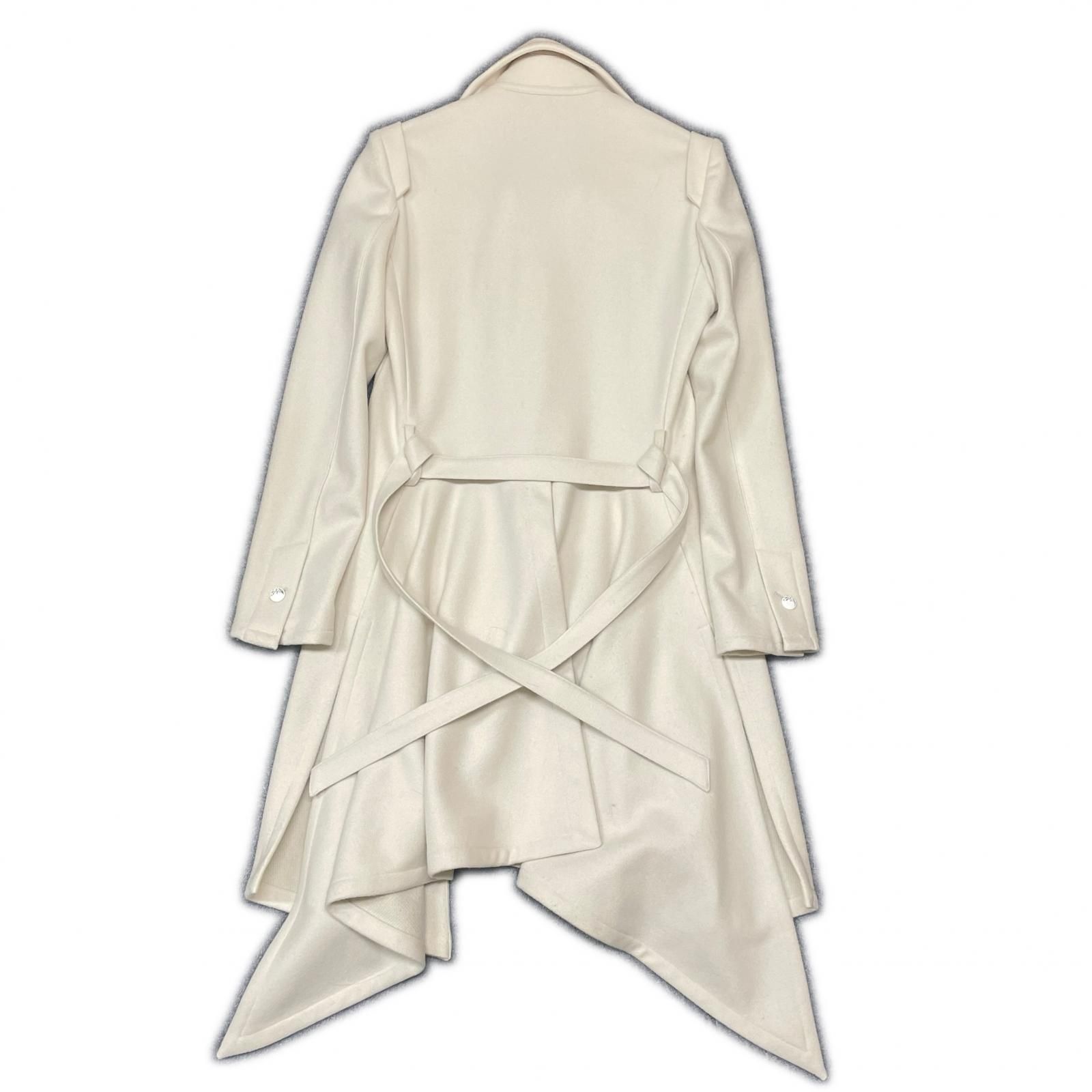 参考上代59,400円 kiryuyrik 22AW Knit Melton Stand Collar Flare Jacket ニットメルトンスタンドカラージャケット コート キリュウキリュウ KO-HJ37-102 アイボリー M （3388M） メンズ 参考上代59,400円 kiryuyrik 22AW Knit Melton Stand Collar