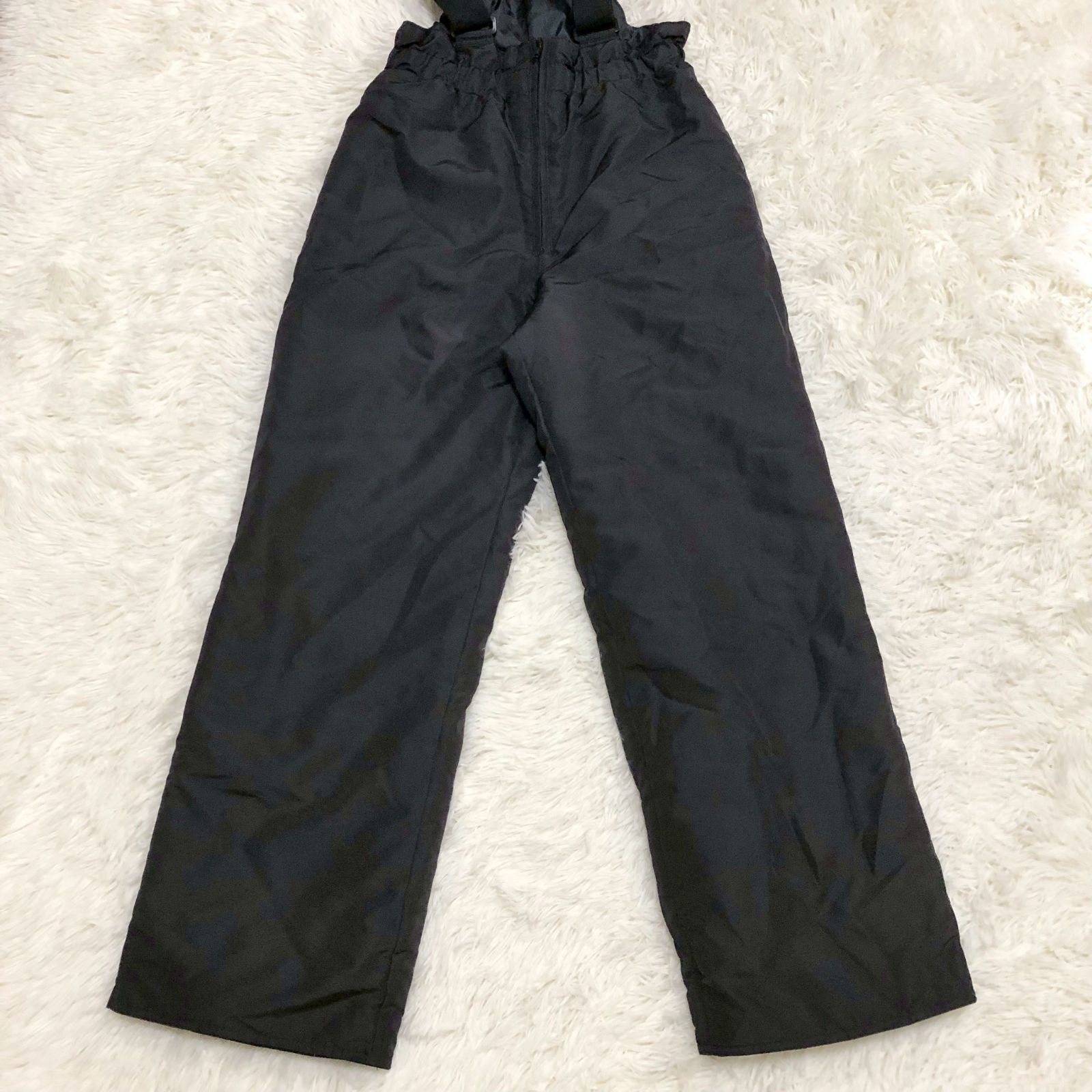 クリーニング済み】IGNIO ジャンプスーツ ズボン 黒 スキーウェア