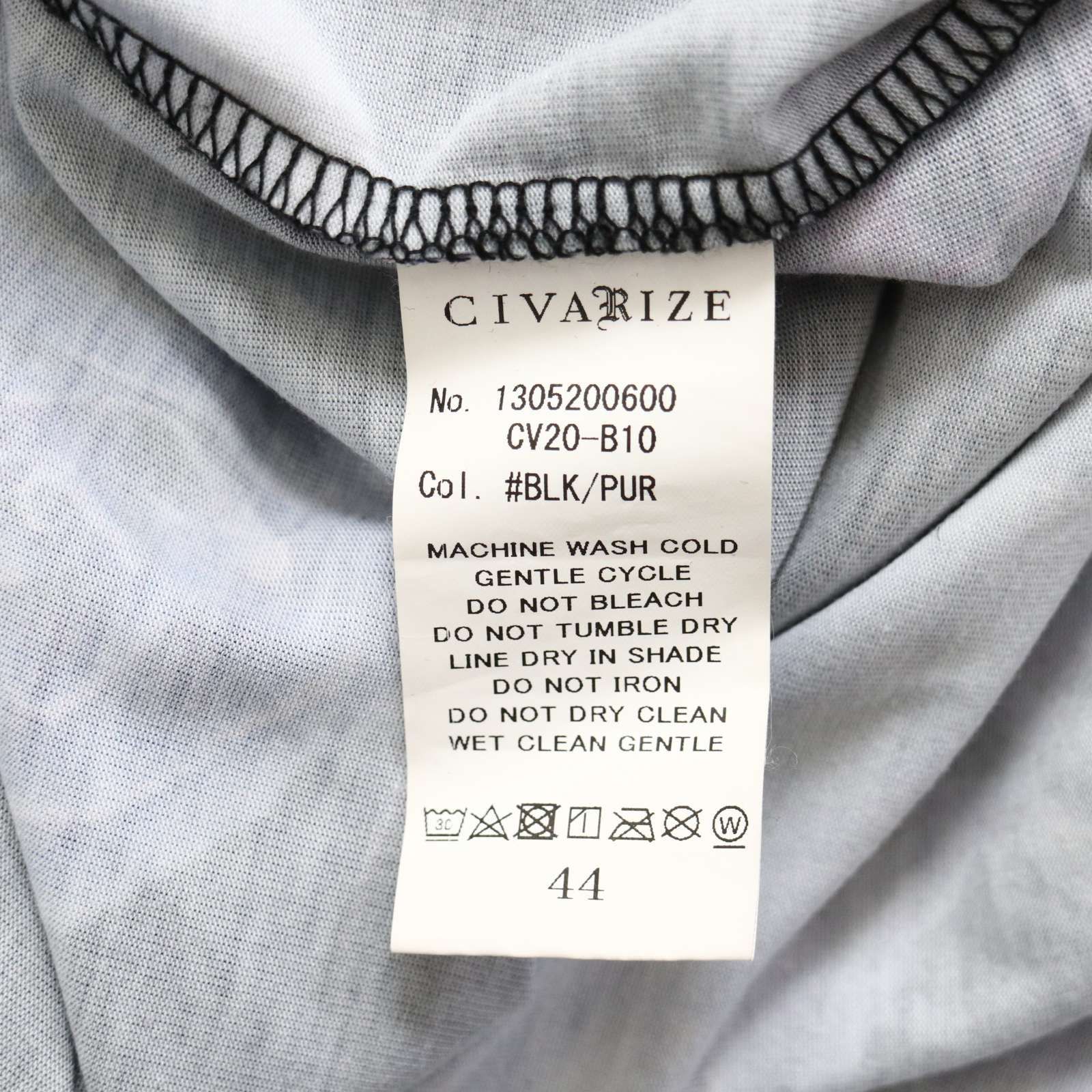 CIVARIZE シヴァーライズ 通年 薔薇 ローズ総柄 ドレープネック 長袖