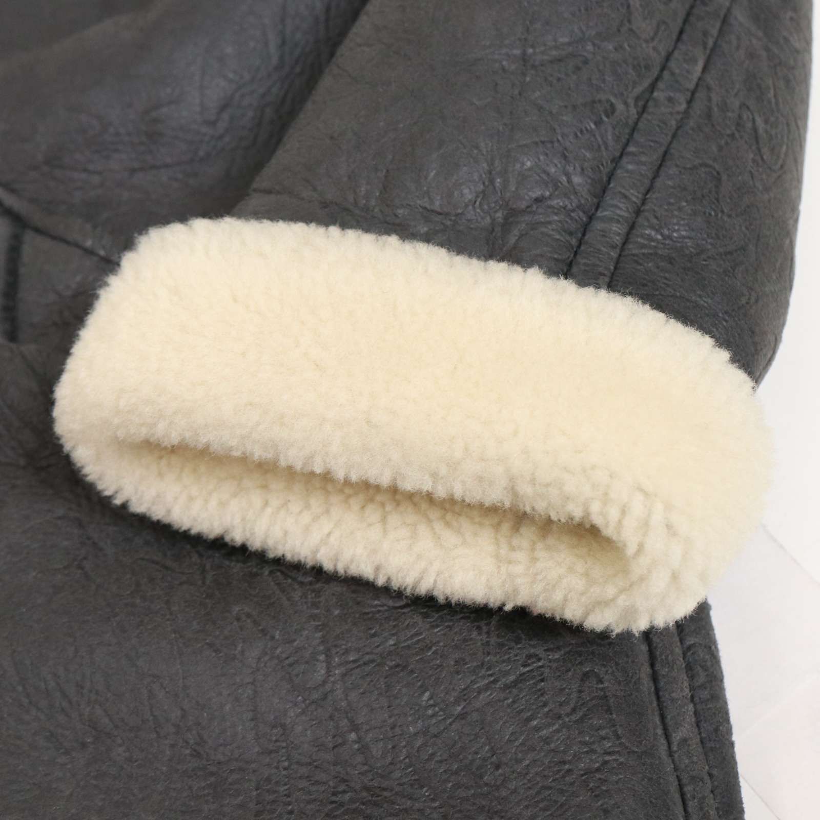 レディース 高級 天然シープスキン♪ 秋冬 ショールカラー リアル