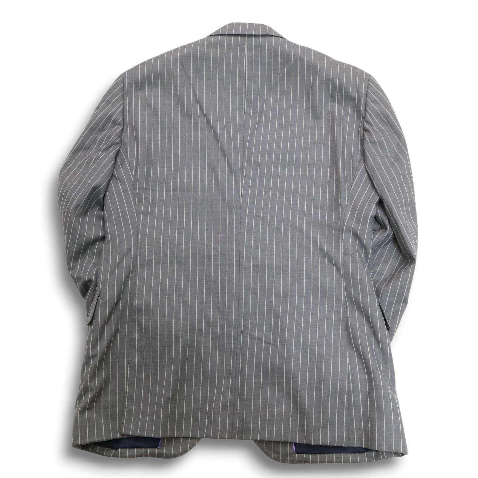 美品✨Paul Smith LONDON ゼニア ストライプグレースーツ S Paul Smith LONDON ポールスミス ロンドン 通年 エルメネジルド ゼニア