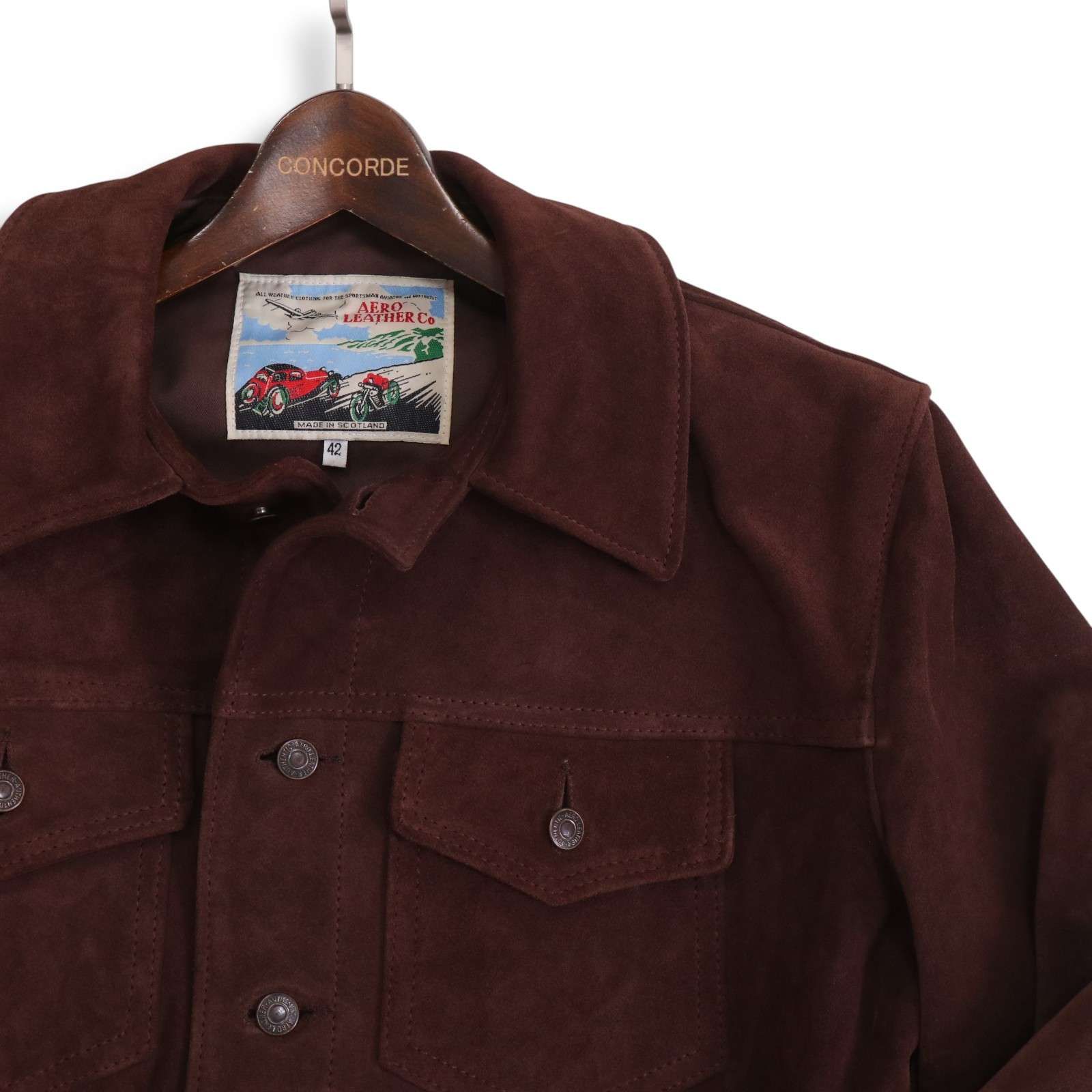 スコットランド製☆ AERO LEATHER エアロレザー 秋冬☆ スエード