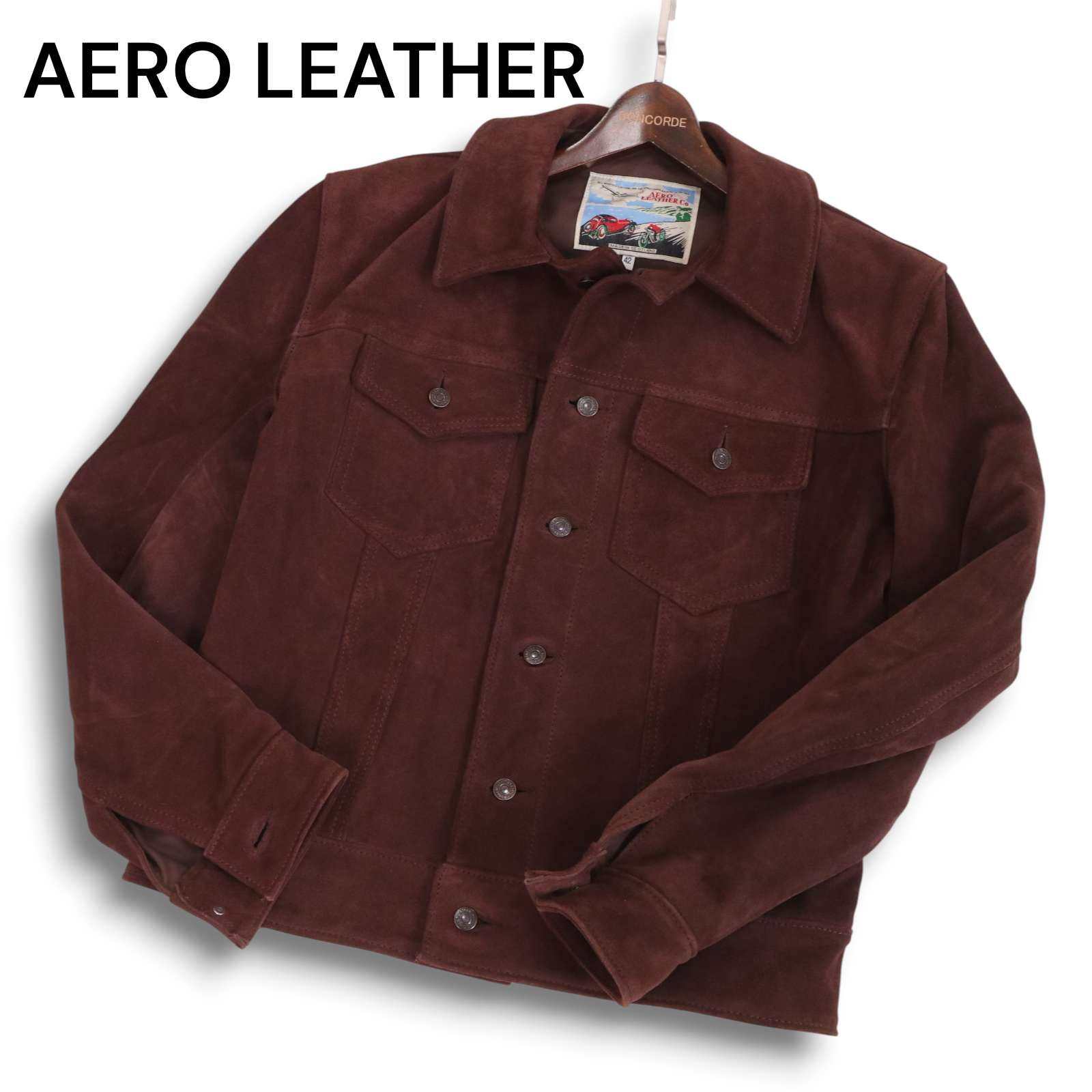 スコットランド製☆ AERO LEATHER エアロレザー 秋冬☆ スエード