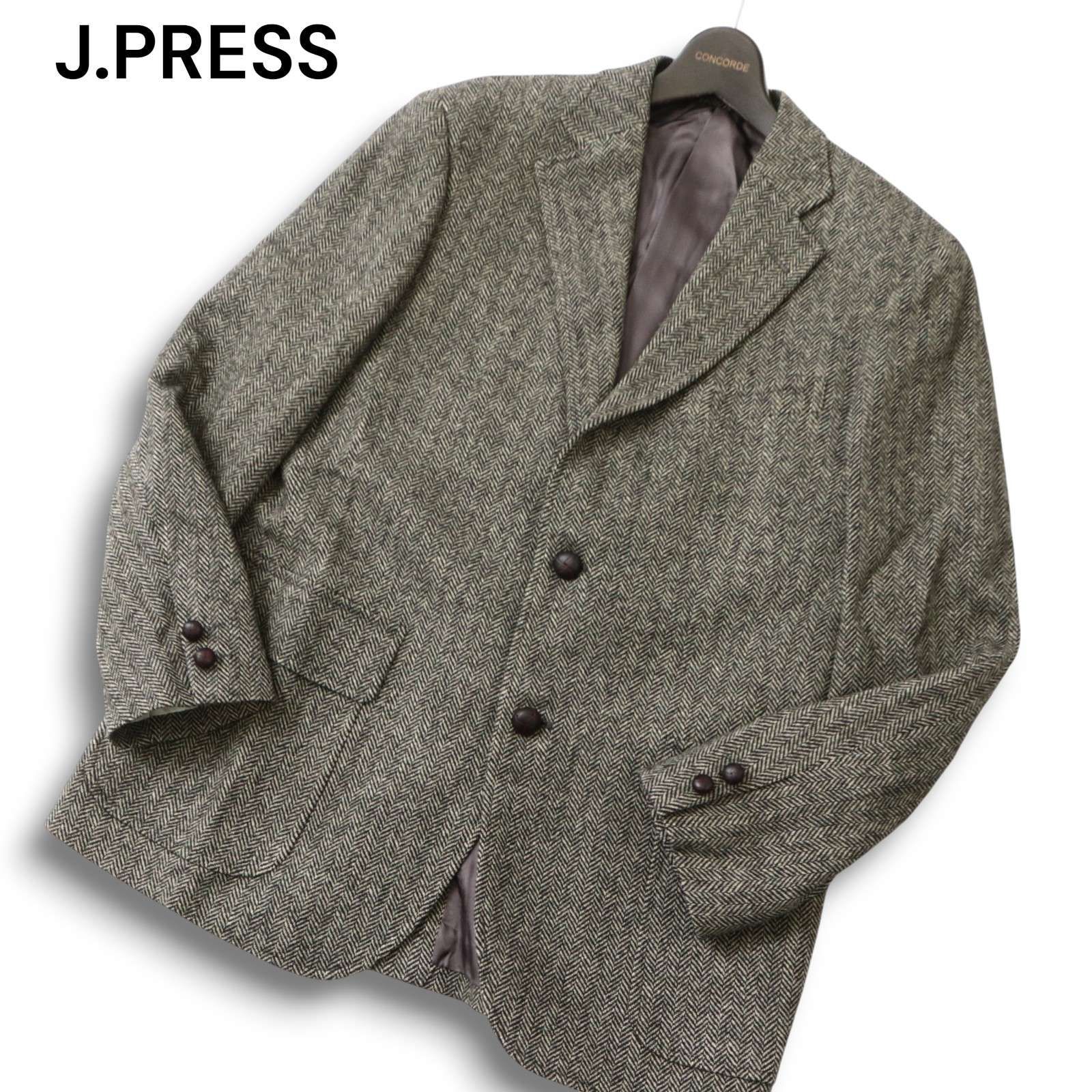 J.PRESS ジェイプレス PRESSCLUSIVE 高級 RADONOR TWEED☆ヘリンボン