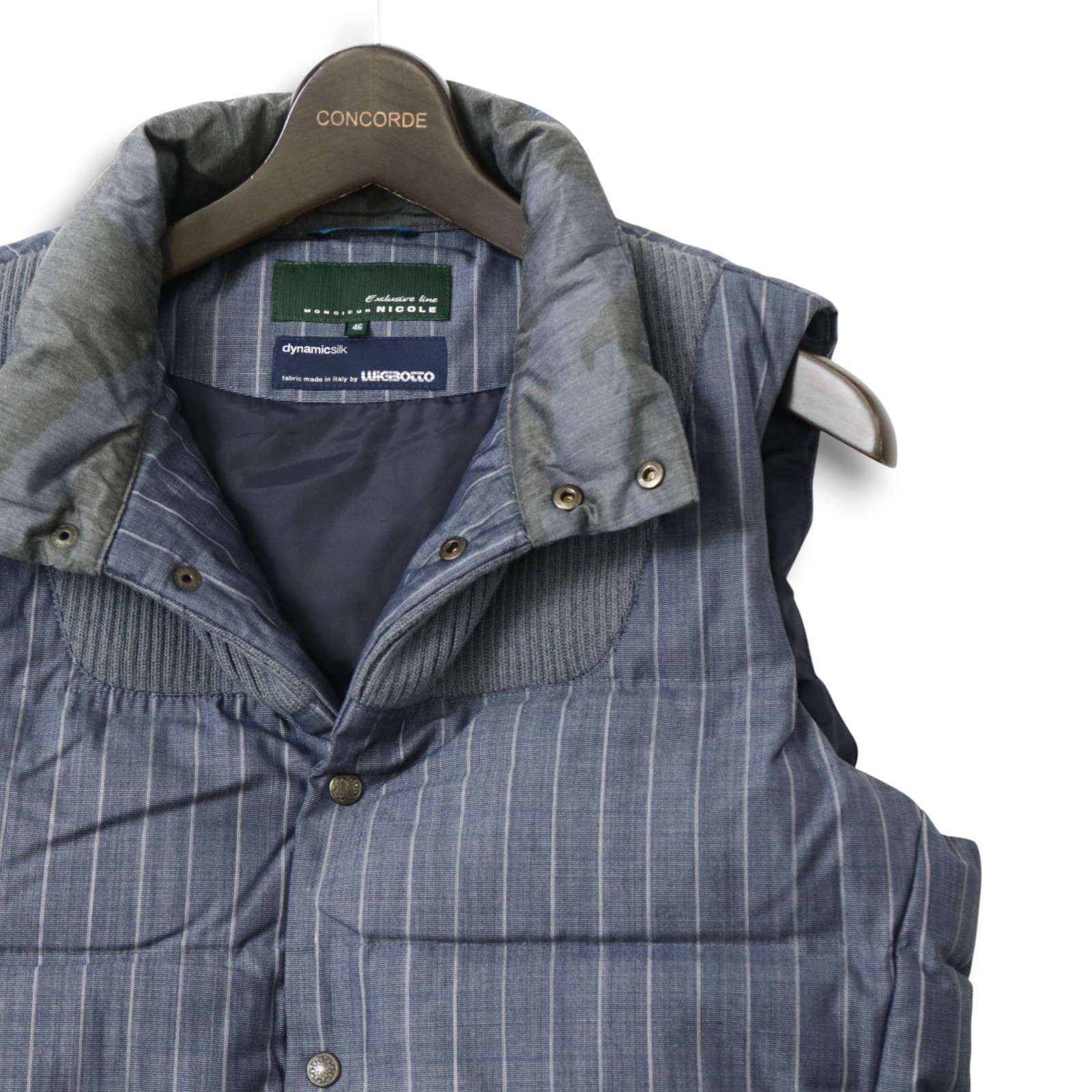 【新品未使用】【2点セット】ムッシュニコル　ジャケット　ベスト MONSIEUR NICOLE ムッシュ ニコル 秋冬 イタリア製 LUIGI BOTTO生地