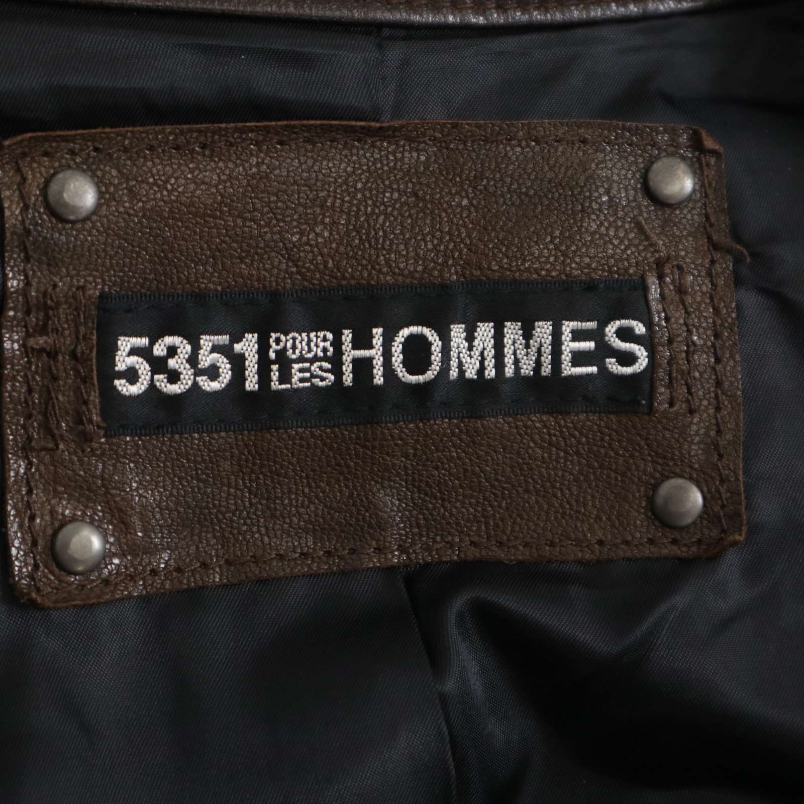 5351 POUR LES HOMMES 5351プールオム 秋冬 山羊革☆ ゴート レザー