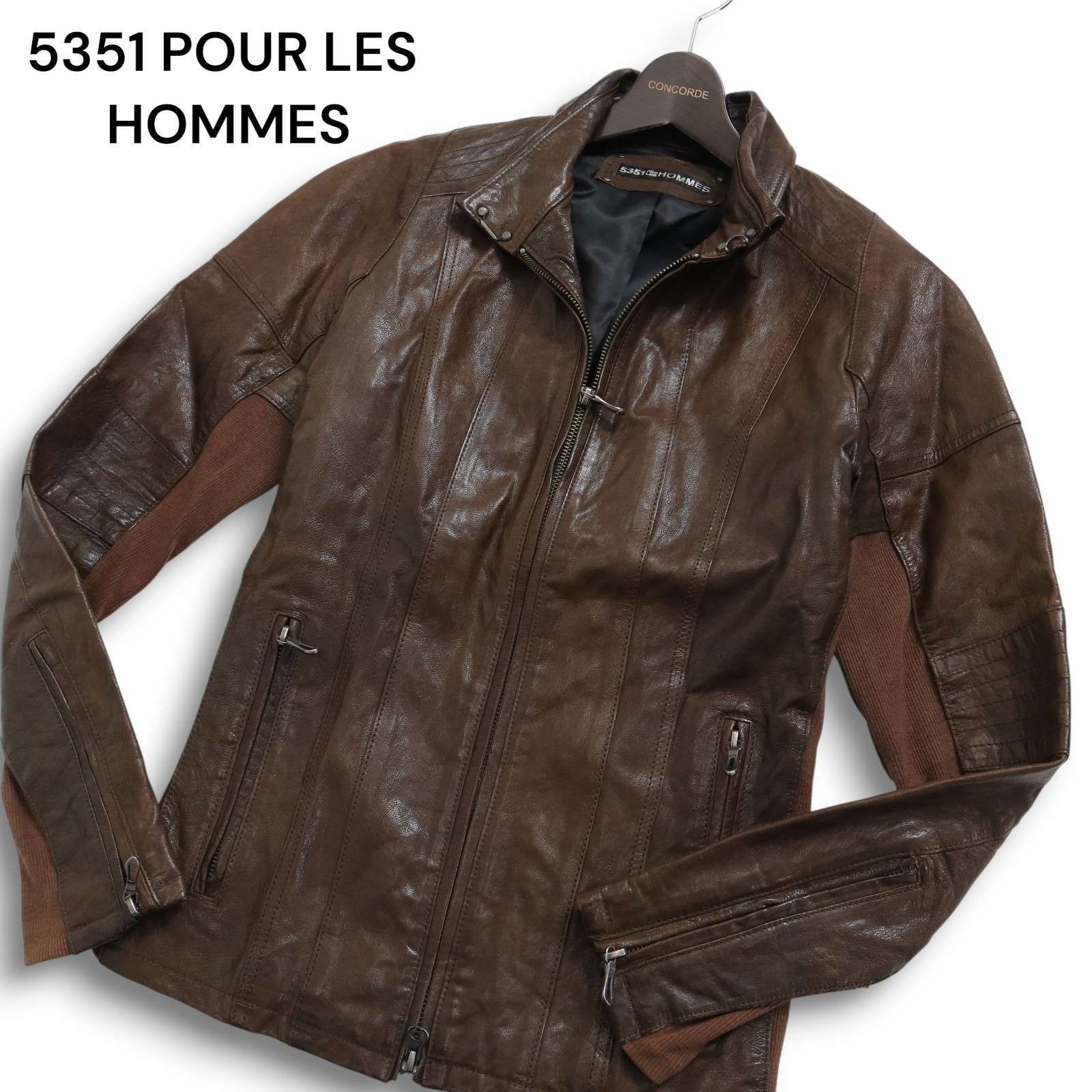 5351 POUR LES HOMMES 5351プールオム 秋冬 山羊革☆ ゴート レザー