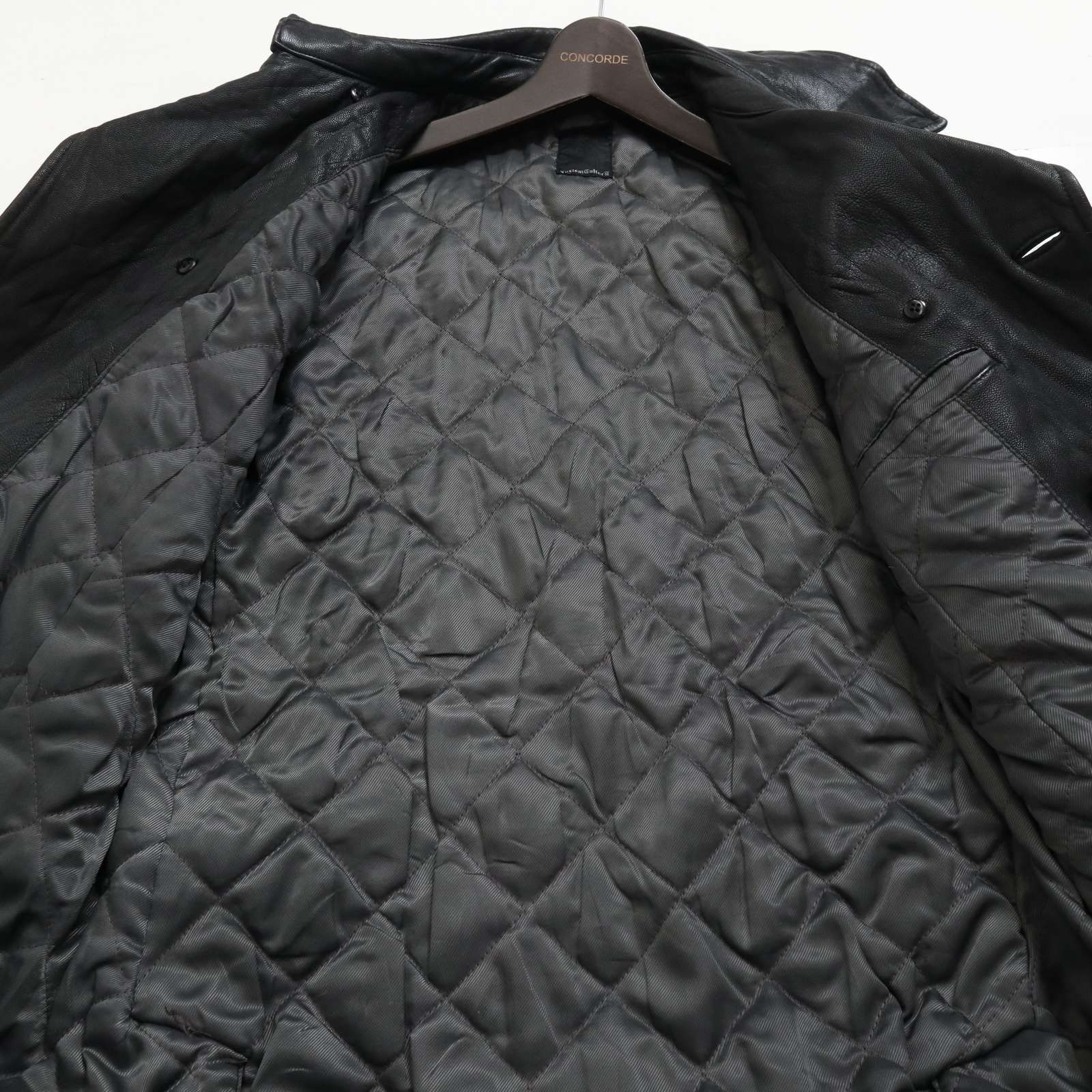 CUSTOM CULTURE カスタムカルチャー 秋冬 中綿☆ 山羊革 ゴート レザー