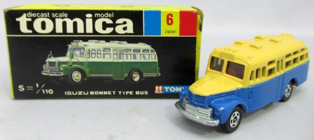 トミー トミカ黒箱日本製 いすゞ ボンネット タイプバス(クリーム/青