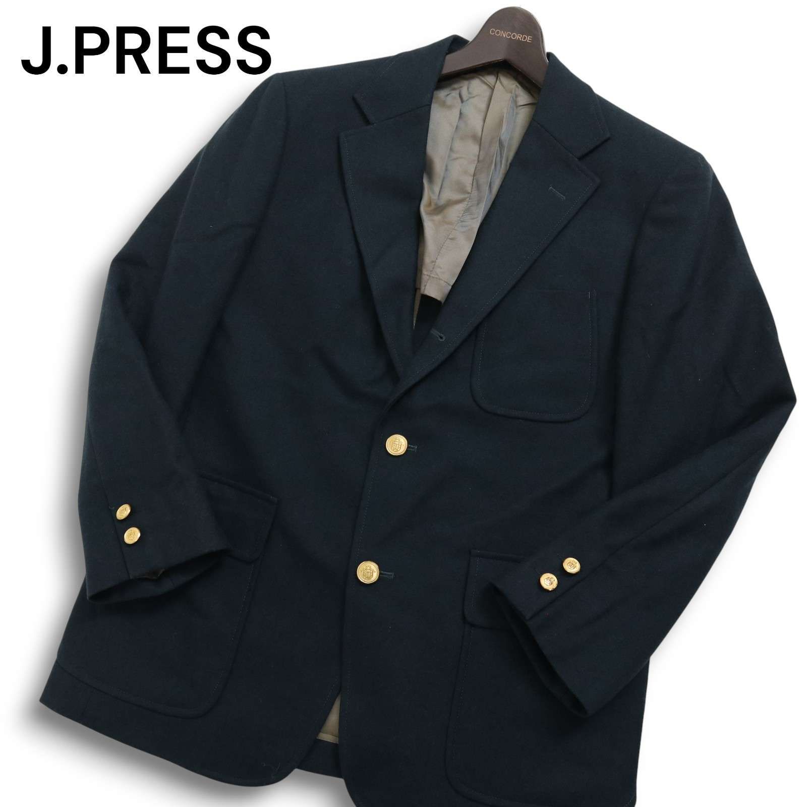 J.PRESS ジェイプレス 秋冬 金ボタン☆ 起毛 ウール ブレザー