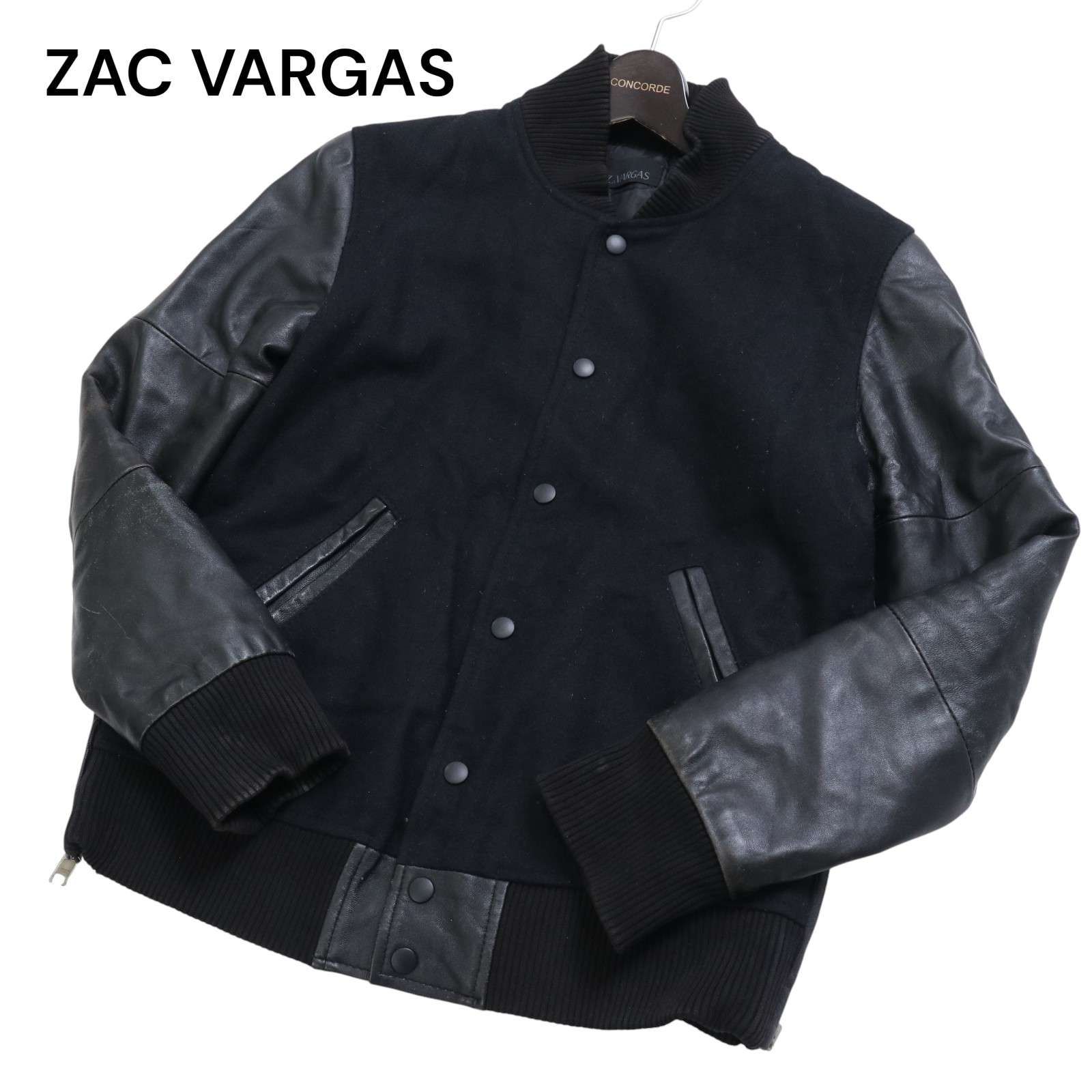 USA製☆ ZAC VARGAS ザックバルガス 秋冬 袖革☆ リアル レザー