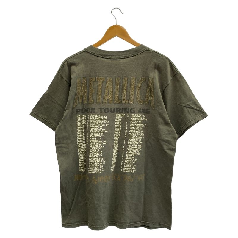 中古】オールド メタリカ ツアーTシャツ サイズL カーキ[91] - メルカリ