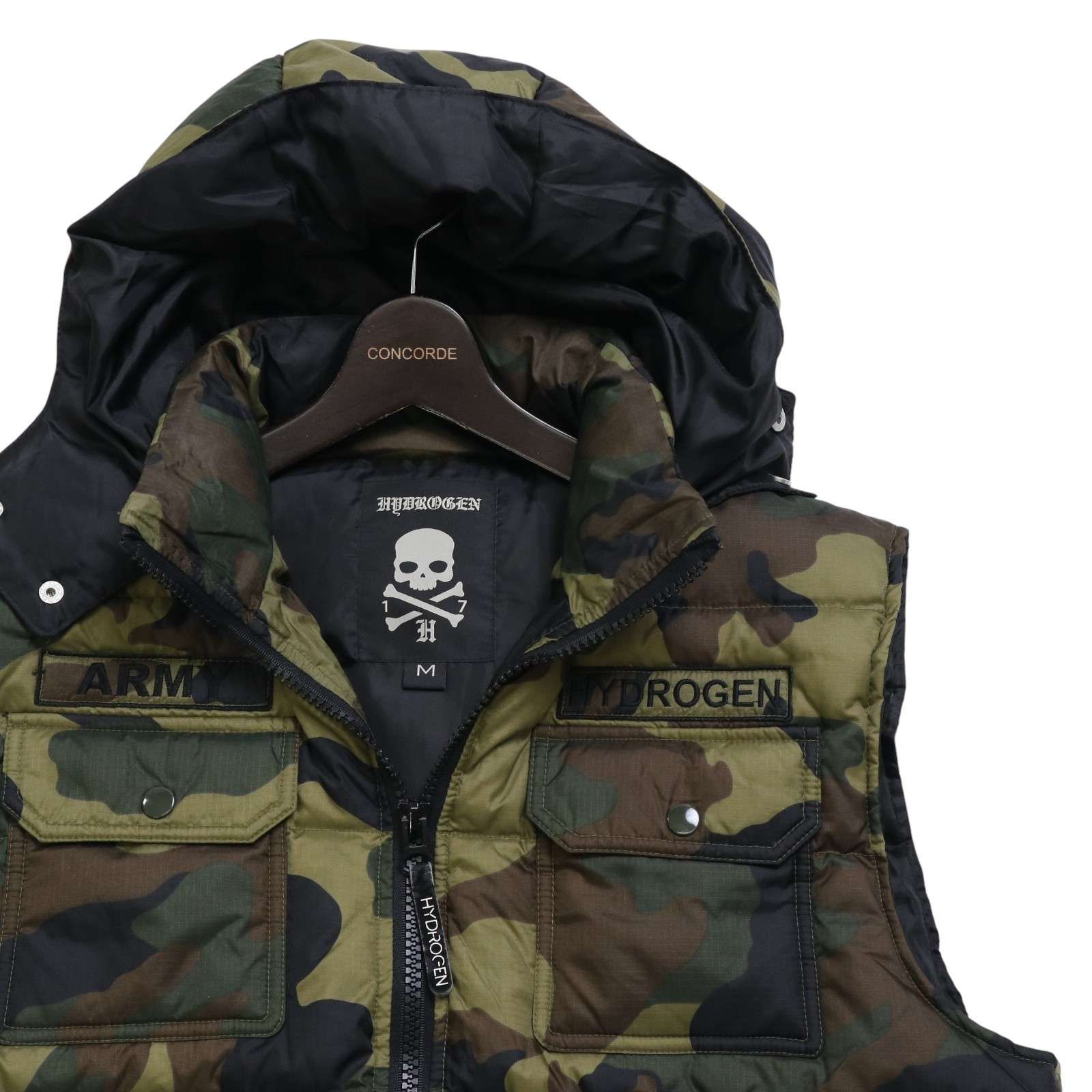 国内正規☆ HYDROGEN ハイドロゲン 秋冬 迷彩 カモフラ柄☆ ロゴ刺繍