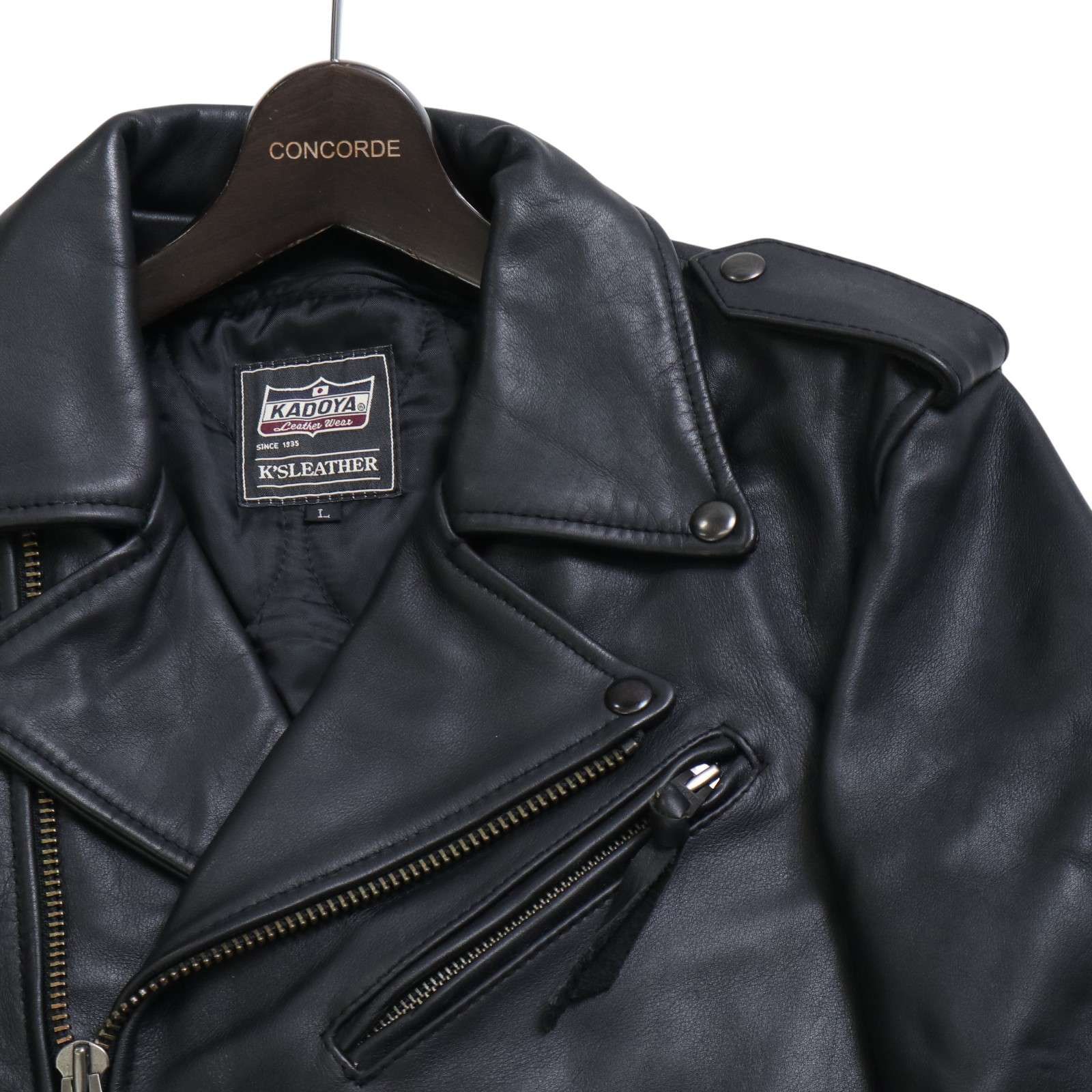 KADOYA カドヤ K'S LEATHER 秋冬 牛革☆ カウ レザー ダブル