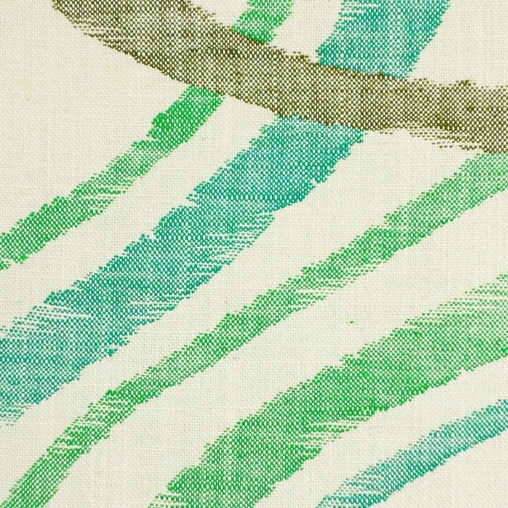 名古屋帯 幅31.5 cm 長さ350 レディース 抽象柄 秋冬春用 正絹 シルク ホワイト リメイク リユース リサイクル 呉服のきくや