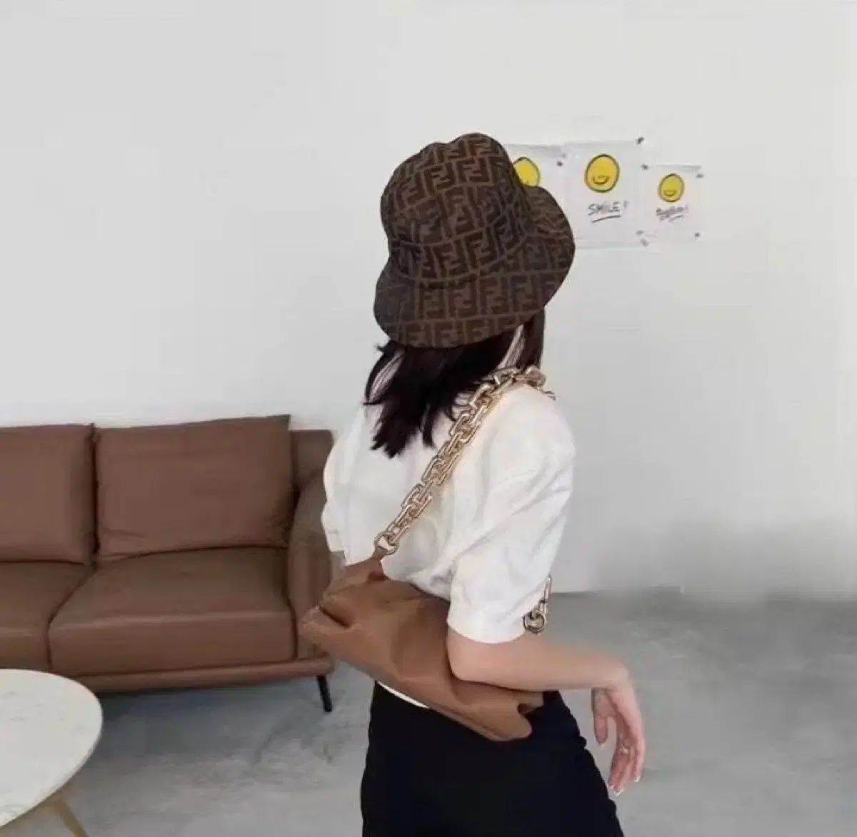 FENDI フェンディ FF ロゴ ブラウン バケットハット - メルカリ